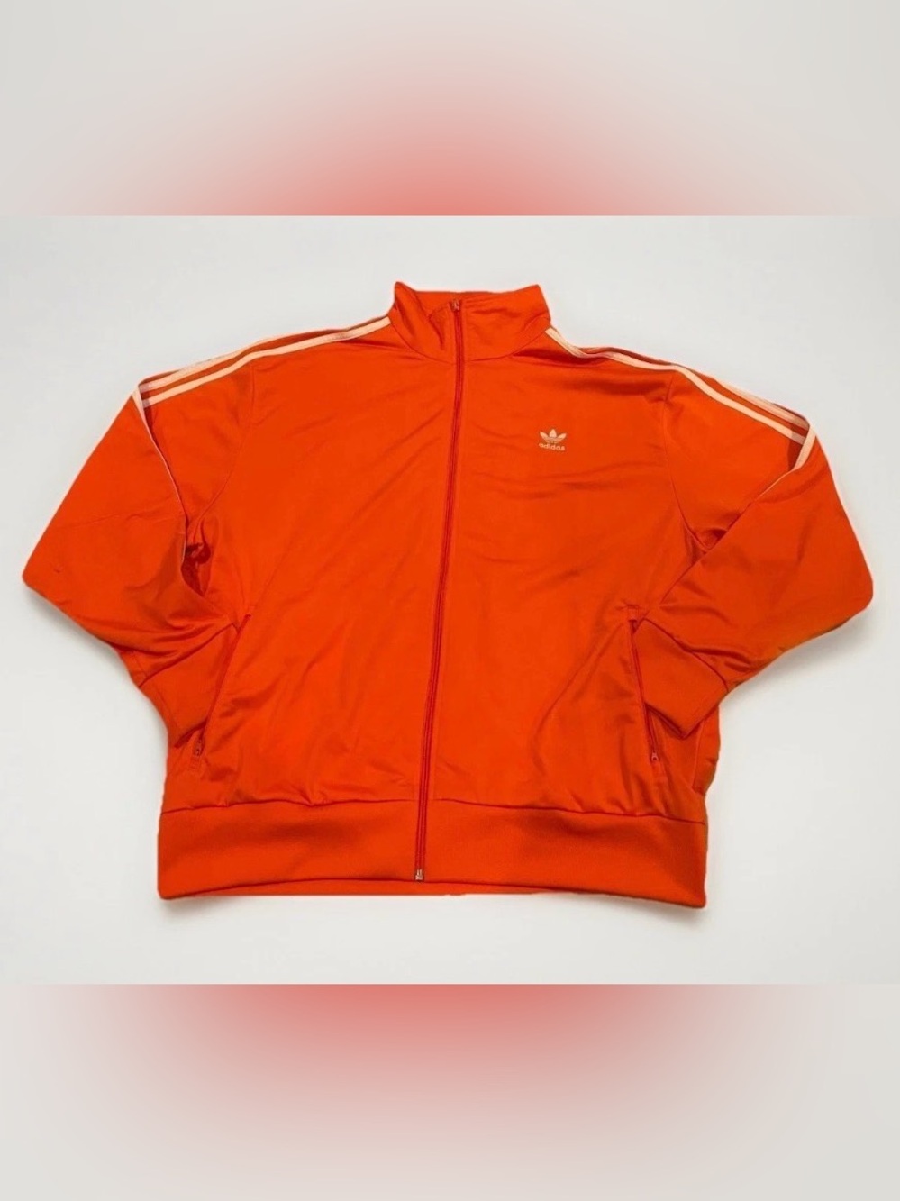 Adidas Adicolor Firebird Track Jacket Orange Size 2XL Rare AV1007 Trefoil